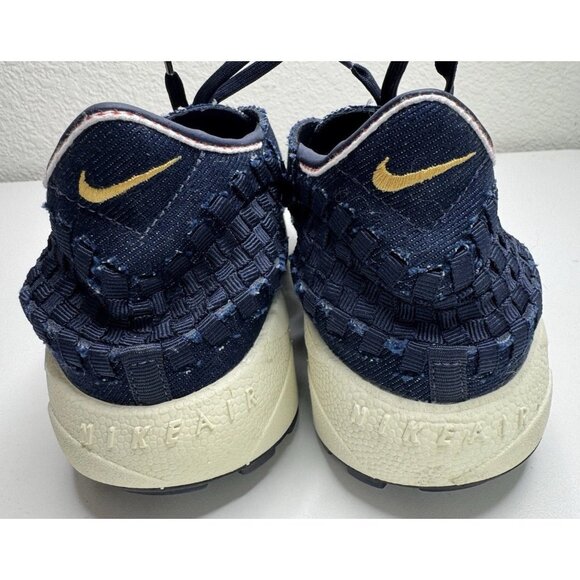 Nike Air Footscape Woven Raw Denim Obsidian HF1759-400 Women's Size 10 - Picture 6 of 10